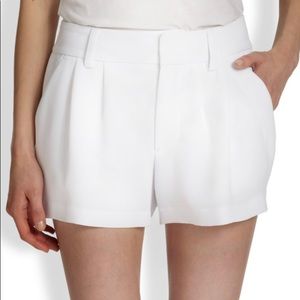 Alice & Olivia ivory dress shorts
